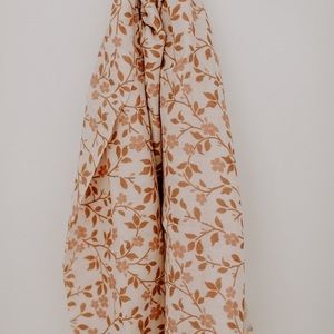 The mini scout magnolia tree swaddle muslin